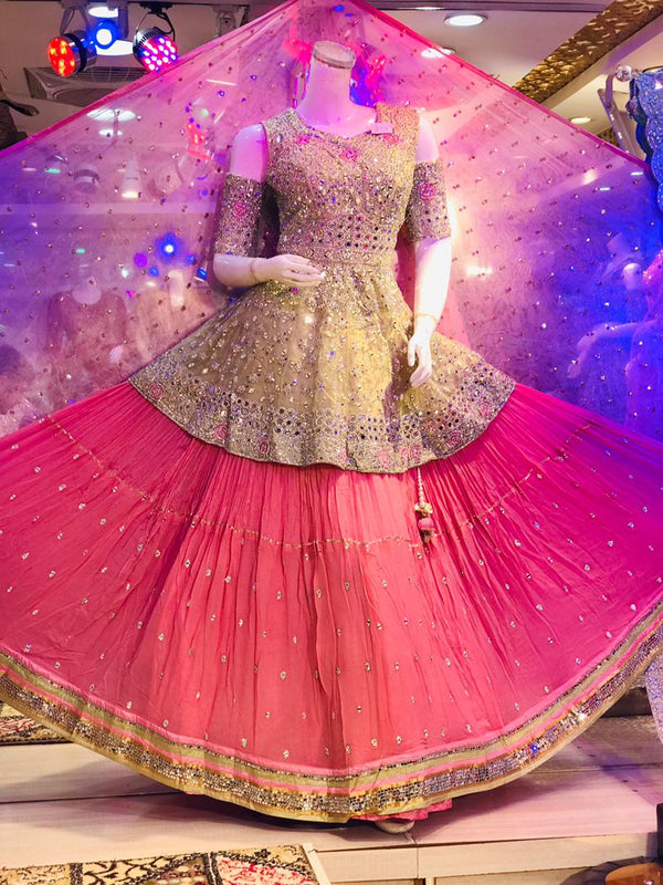 Pink Indian lehenga