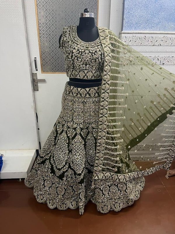 Indian fully embroidered lehenga